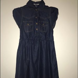 Dark Blue Denim Jean Dress